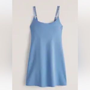 NWOT Abercrombie & Fitch Traveler Mini Dress in Blue. Size XS. Worn once.